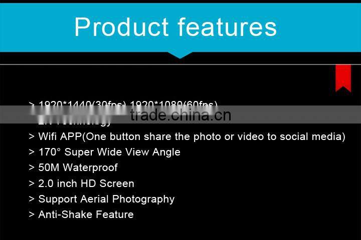 X5 Full HD 1080P@60fps 2K Wifi Action Camera 2inch Screen ,Waterproof Full HD 1080P Sport Camera