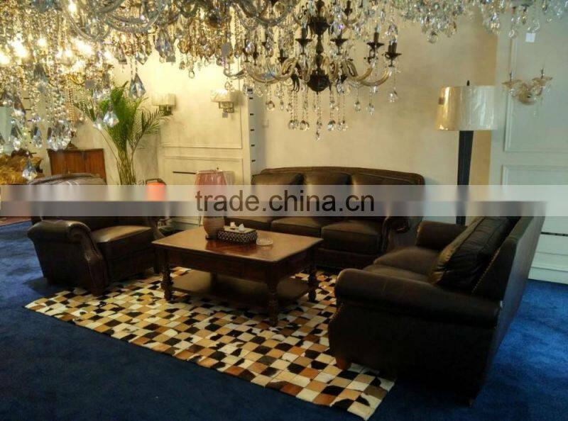 2016 Luxury Patchwork Cowhide Carpet