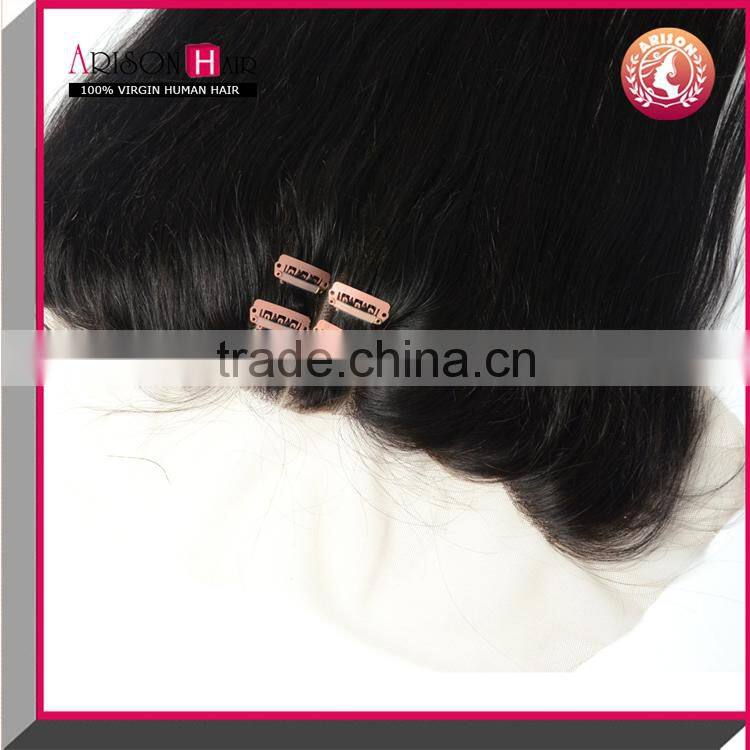 Brazilian Virgin Hair Lace Front Piece Density 110%120%130% 13x4 Closure Ear to Ear Lace Frontal With Baby Hair 3 Way Part