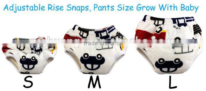 AnAnBaby Prints SNAP-ON Bedwetting Toddler Training Pants With Bamboo Inner