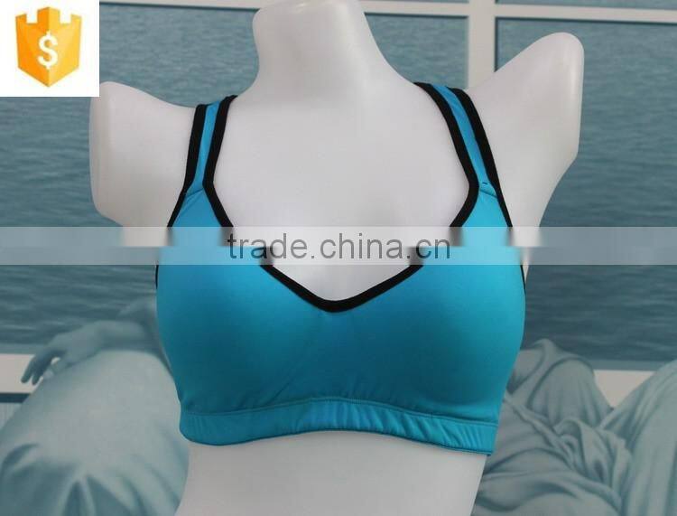 fashion comfortable and breathable sports bra, hot sell ladies sports bra with printed