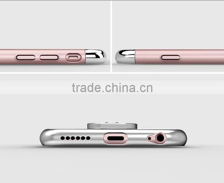 Rose Gold 3 in 1 detachable spraying frosted armor hard pc case for iphone 6