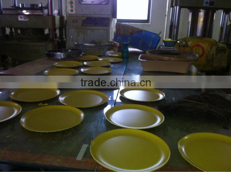 2015 hot selling natural melamine dinner set bamboo fibre kids dinner set