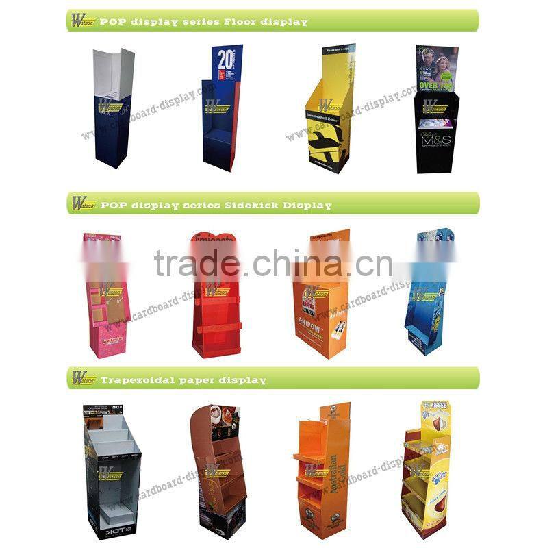 China cardboard display case stand for electronic products