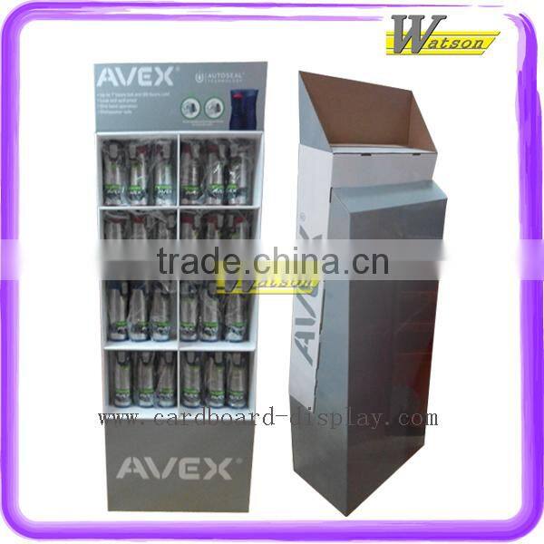 Book / Magazine floor paperboard pallet display shelf cardboard display standing