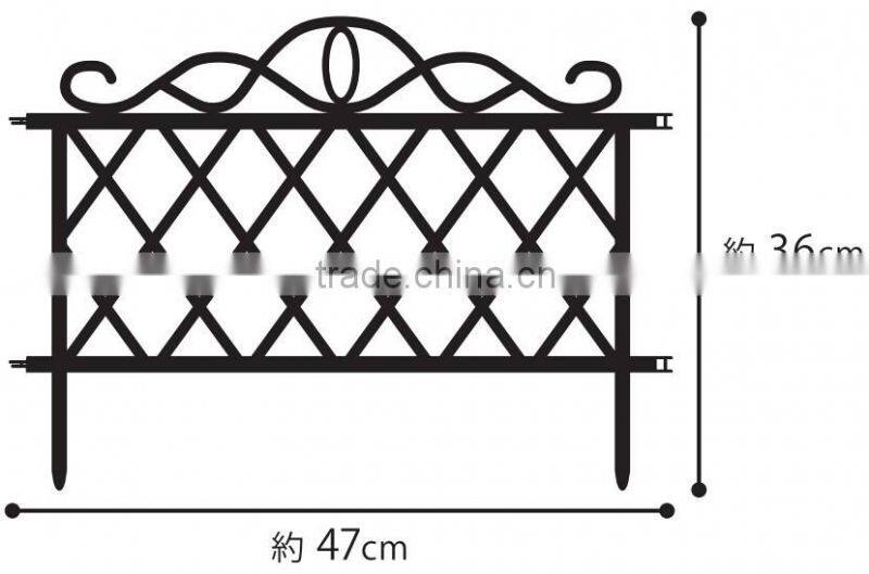 plastic garden border fence