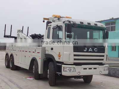 JAC 8*4 platform road wrecker truck