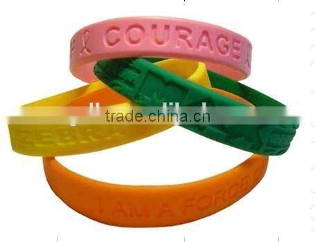 High quality silicone wrist band, Promotional silicone wristband