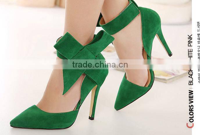 high quality red pointed toes high heel women pump shoes