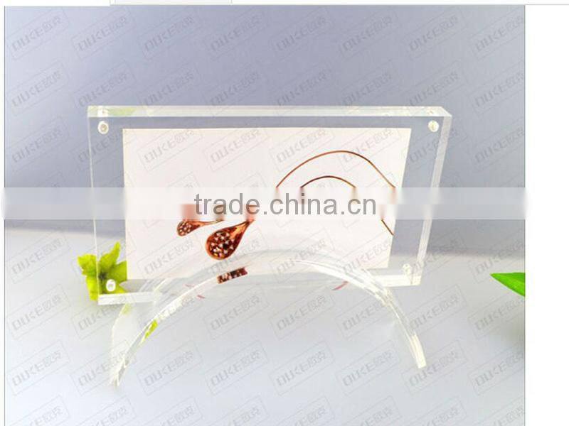 2015 rotatable black acrylic photo frame