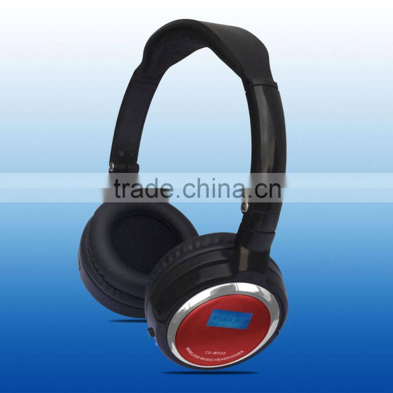 2015 Mp3 player Heaphone, Super bass wireless headphone with TF card and FM, sd memory card headphones