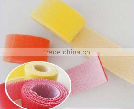 Customized back to back double side hook and loop tape supplier in China