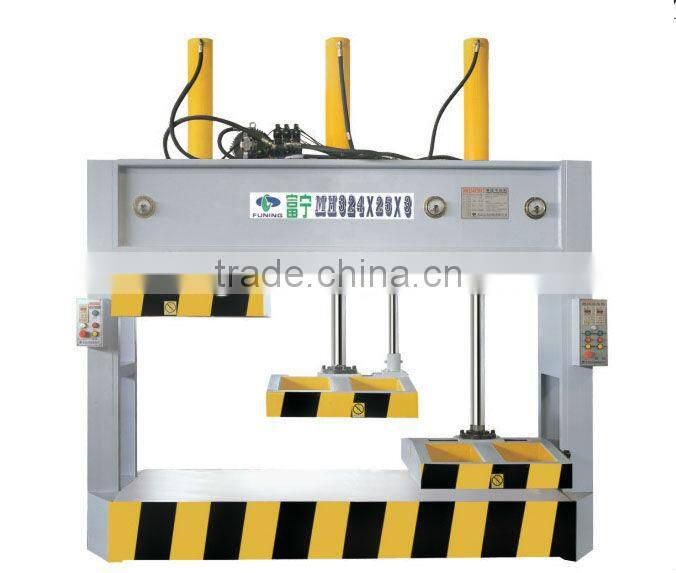 Hydraulic wood door cold press