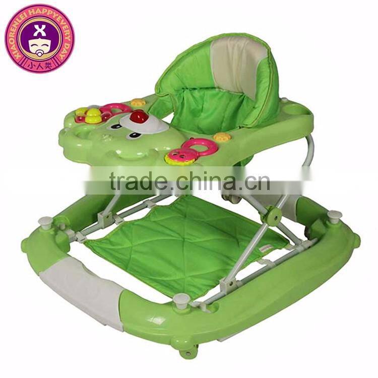 Modern Easy Steer Music & Lights Luxury 8 Wheels Jeep Baby Walker
