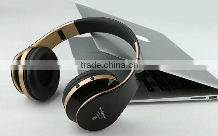 Super bass bluetooth headset headphone for xiaomi mi3 iphone with TF card slot and FM