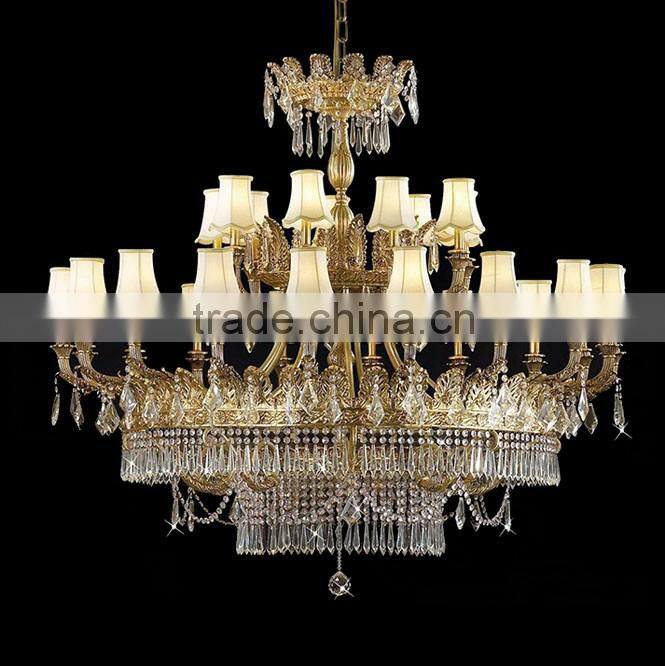 Antique Big Copper Chandelier Lamp for Lobby Decor