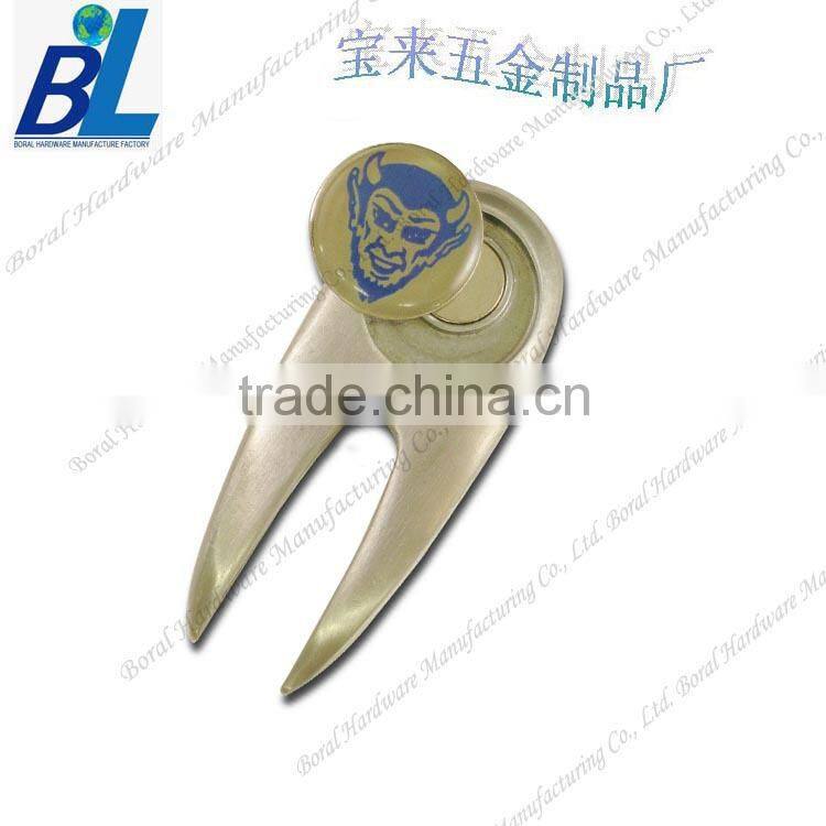 Antique brass zinc alloy golf divot tool