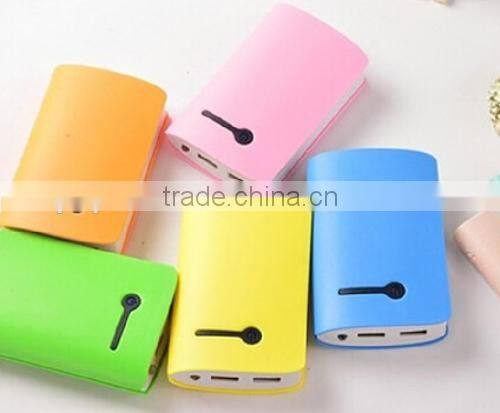 2 USB ports power bank with led torch for mobile phone as promotional gift