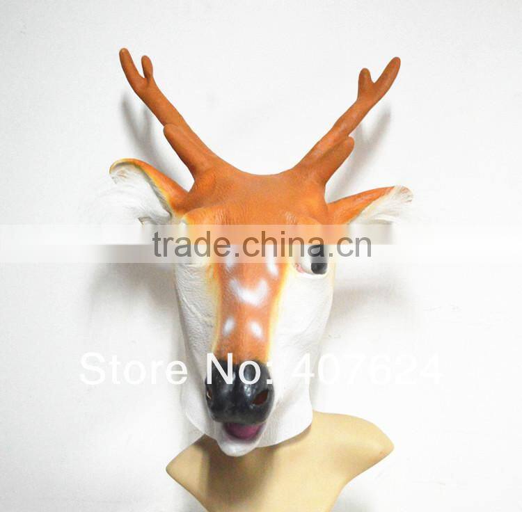 New Animal Head Mask Rubber Latex Halloween Costume for Party