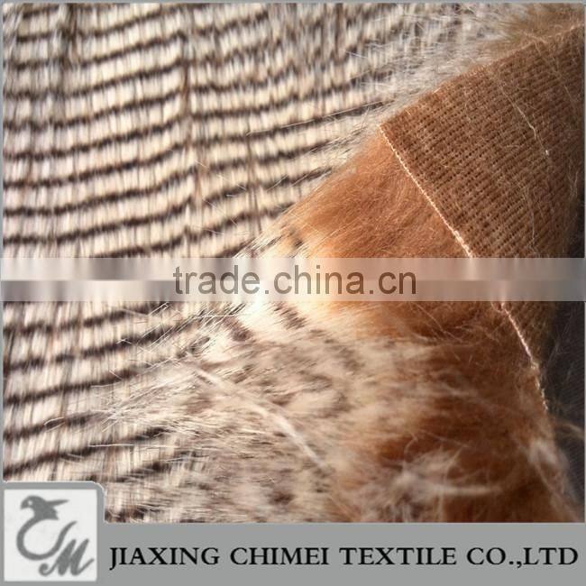 long pile brown pawie piora faux fur used for bag