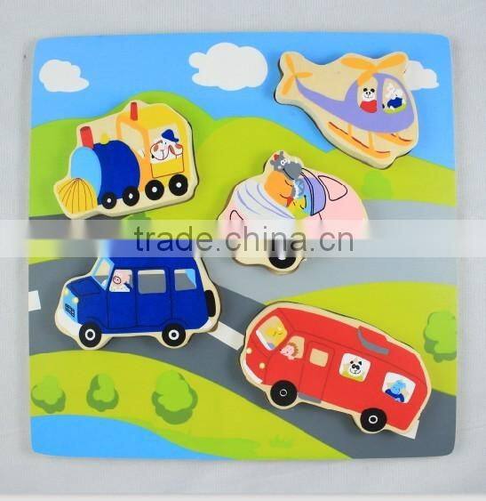 Wooden 3D educational kids puzzle