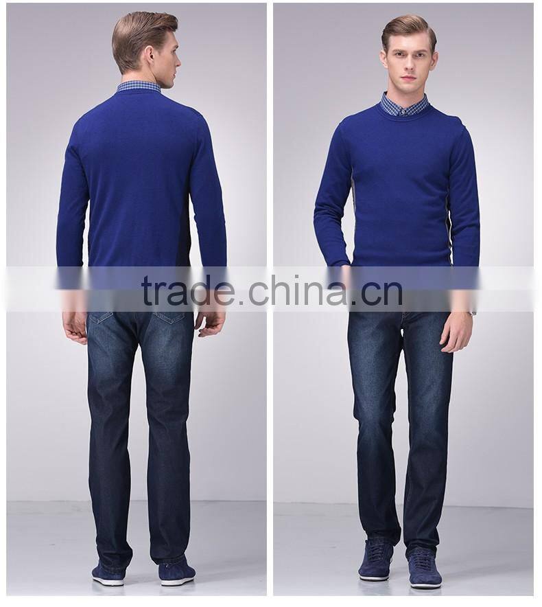 Cotton basic 4 pocket vintage blue mens cultivate one's morality denim jeans with skinny legs