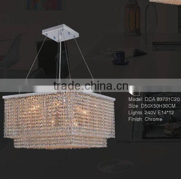 2016 home decoration chandelier crystal pendant with Energy Saving