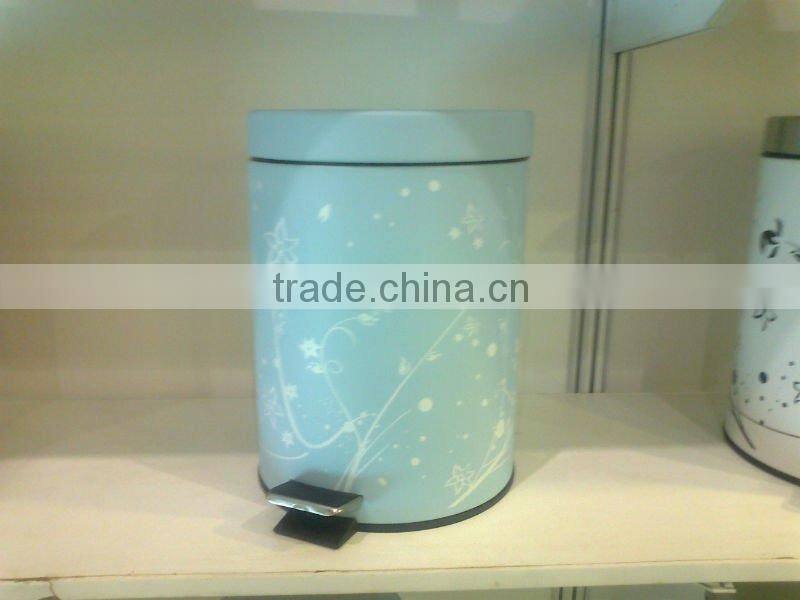 dust bin with cartoon printing