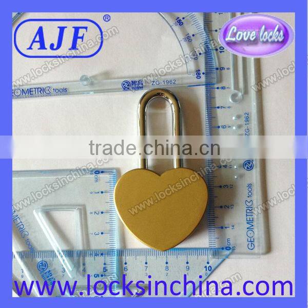 AJF 45mm heart love lock customize love Padlock