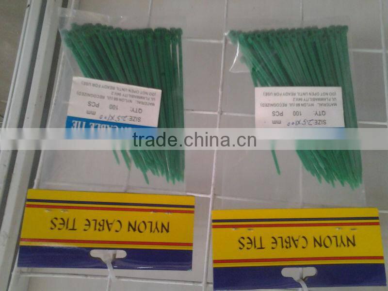 Directly sales 5*200 Mountable Head Nylon Cable Ties (UL certificate)