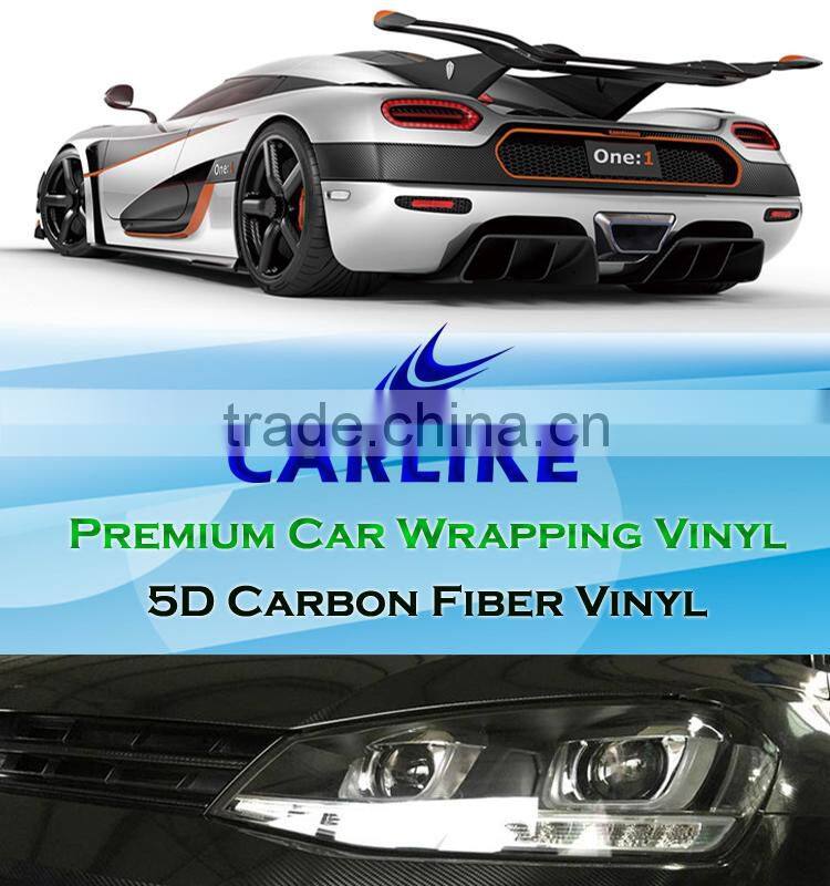 Wholesale 1.52*20m Super Glossy 5D Carbon Fiber Vinyl Car Sticker