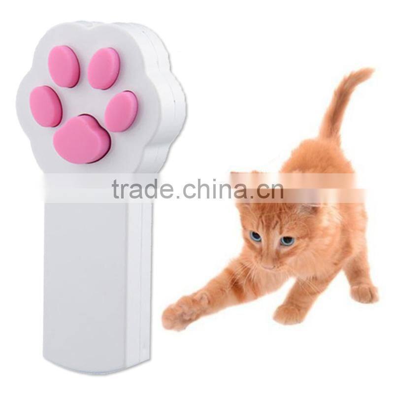 New Funny Pet Cat Interactive Automatic Red Laser Pointer toy electronic button battery