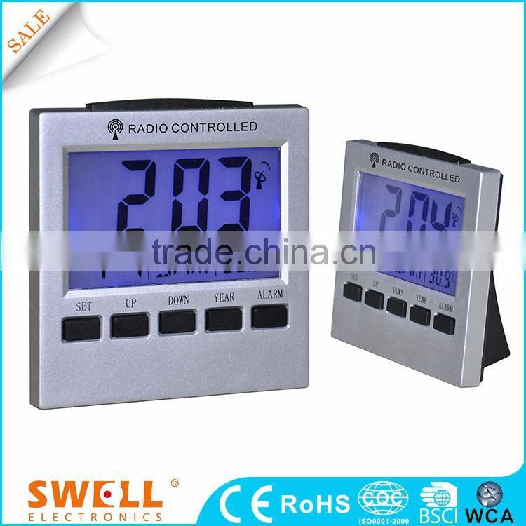 Weather multifunction lcd clock with thermometer for car