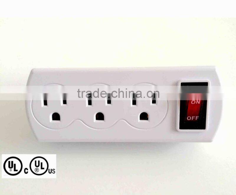 UL CUL outlet switch expansion port 3 adapter