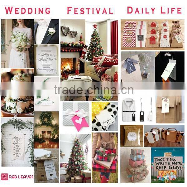 Christmas decoration custom hang tags, price tags, hanging ornament