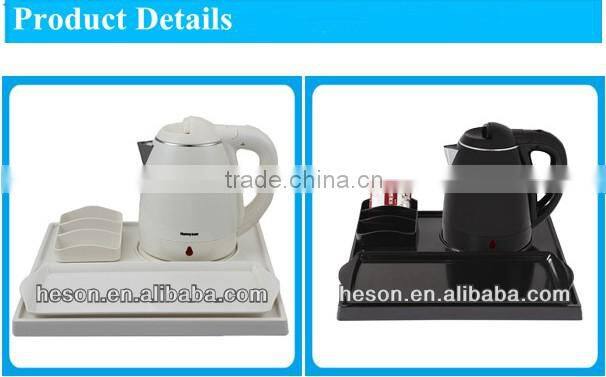 hotel products hospitality tray and 1.2L electric plastic kettle