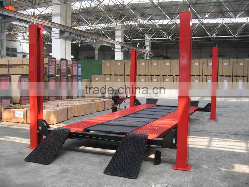 Top Quality Portable Hydraulic 4 Post/Column Car Lift /Hoist Washing and Repairing Equipment