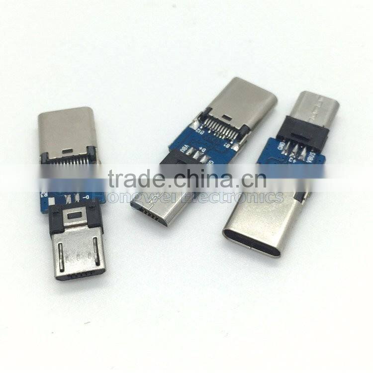 Female Type C to micro male usb adapter PCB board USB adapters manufacturer
