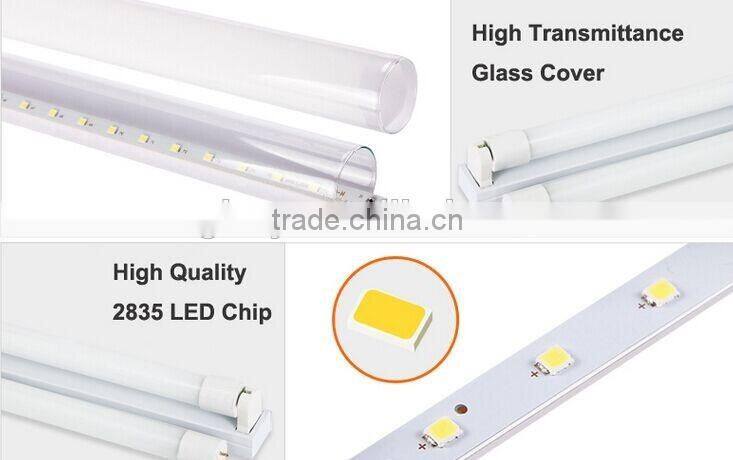 AC Compatible Glass led tube, 120lm/w 18w UL DLC CE listed, DLC T8 led tube light