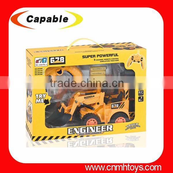 2015 new child toys 5 channel rc construction car with light