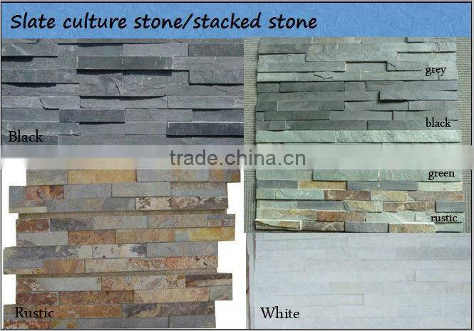 Slate panels for wall natural rusty cultured stone veneer prices
