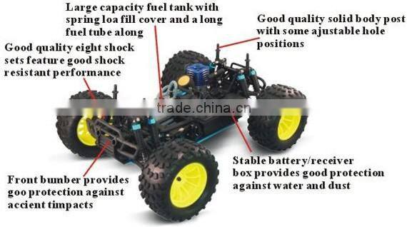 Factory Price 1:10 Scale HSP RC Hobby Nitro RC Car Truck