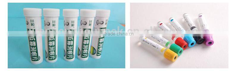 Labeling machine for paper tube