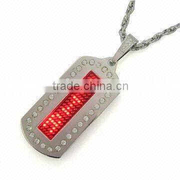 2015 new fashion Flash pet LED magnetic name badge