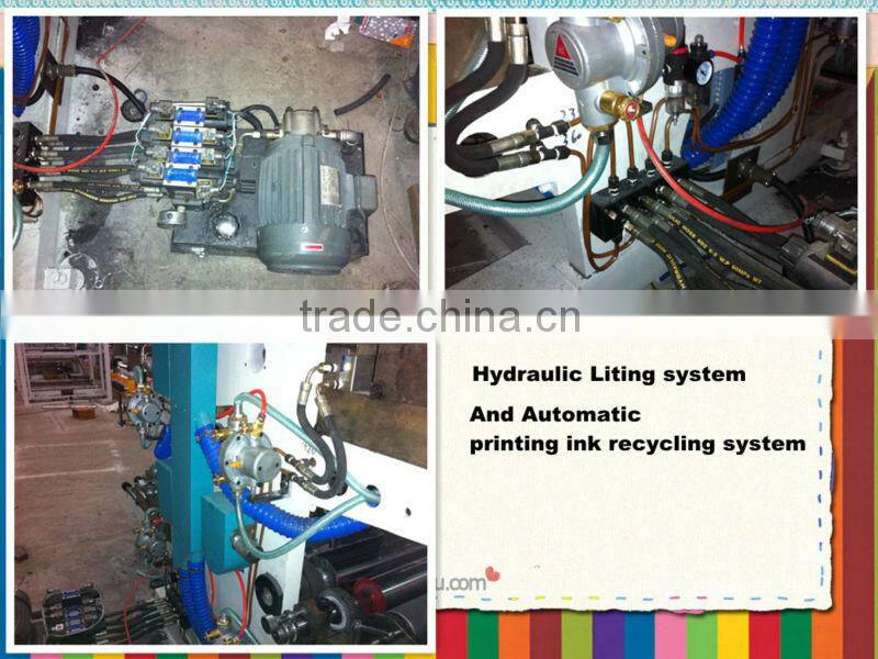 Six Color Flexographic Plastic Print Press