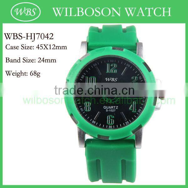 Hot sale quartz japan movement silicon vogue watch