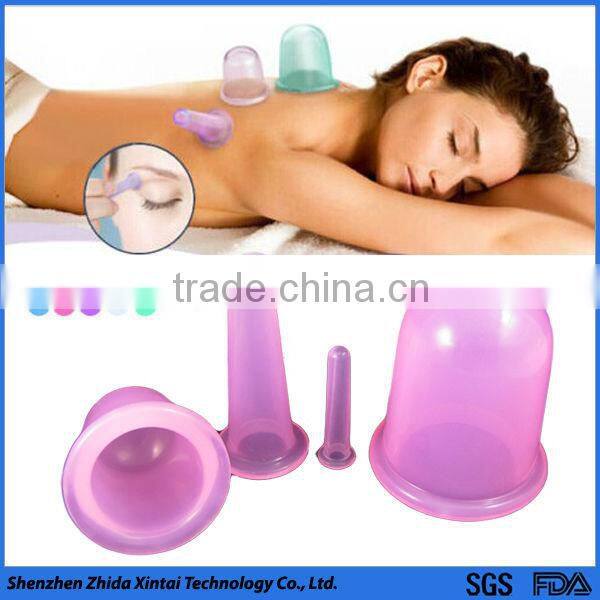 Chinese traditional massage silicone acupuncture cupping set