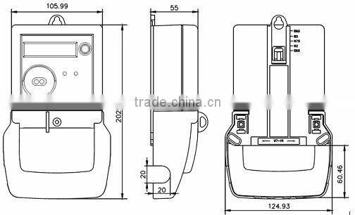 Single Phase Electric GSM Meter