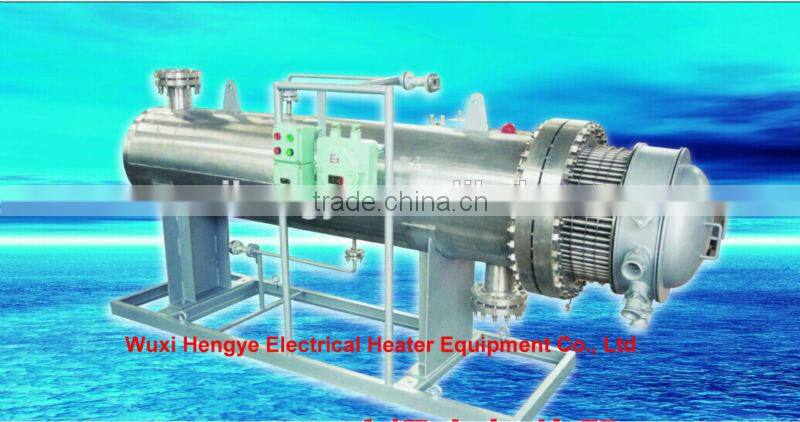 stailess steel Flange Tubular electric thermal fluid heater