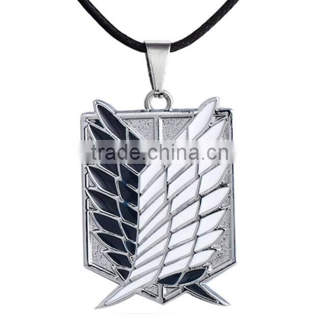 custom popular high quality anime Attack on Titan pendant necklace